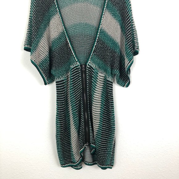 Rachel Roy Cotton Blend Knit Zip-Up Cardigan - Picture 2 of 6
